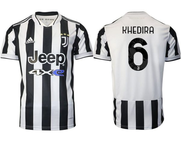 Günstige Fußballtrikots Juventus Turin Heimtrikot 2022 mit Aufdruck Khedira 6