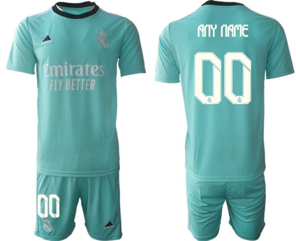 Herren Fußball Trikotsatz 3rd Real Madrid Ausweichtrikot 2022 in grün-1