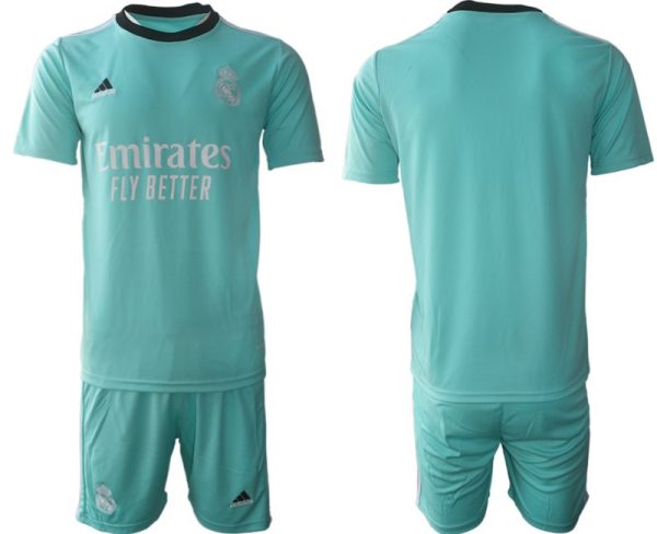 Herren Fußball Trikotsatz 3rd Real Madrid Ausweichtrikot 2022 in grün