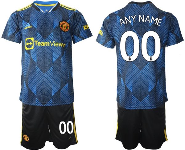 Manchester United Ausweichtrikot 2022 Herren blau-3