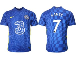 Chelsea F.C. 2022 N’Golo Kanté 7# Fußballtrikots Heimtrikot Kurzarm