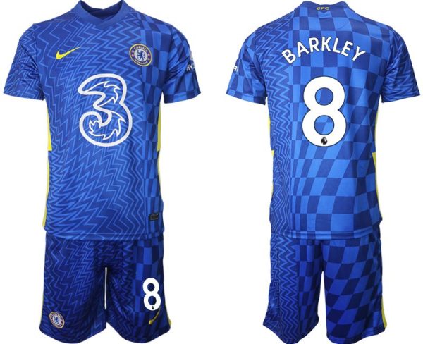 Chelsea FC 2022 Fußballtrikots Heimtrikot Kurzarm mit Aufdruck Barkley 8-1