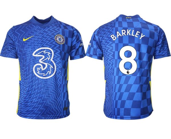 Chelsea FC 2022 Fußballtrikots Heimtrikot Kurzarm mit Aufdruck Barkley 8