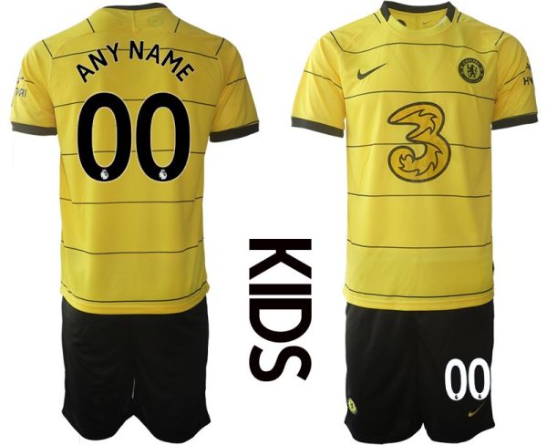 FC Chelsea Fussball Trikot Away 2021/22 für Kinder in gelb-1