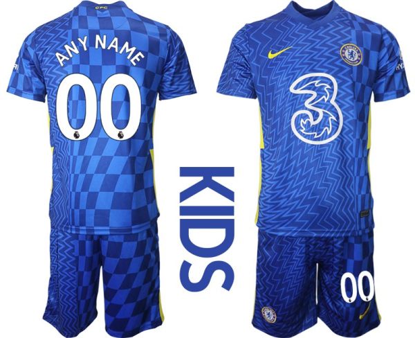 Fußball Trikotsatz FC Chelsea Heimtrikot 2021/22 Kinder blau-1