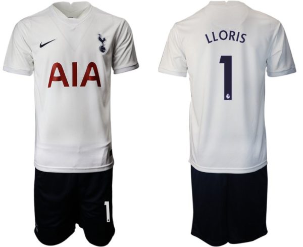 Fussball Trikotsatz Tottenham Hotspur Herren Heimtrikot 2021/22 in weiß mit Aufdruck LLORIS 1