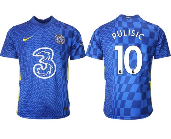 Günstige Fußballtrikots Chelsea F.C. 2022 Christian Pulisic 10# Heimtrikot Kurzarm