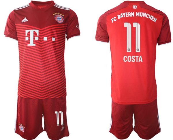 Heimtrikot FC Bayern München Saison 21/22 rot mit Aufdruck Costa 11-1