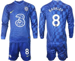 Trikotsatz Chelsea FC Stadium Heimtrikot 2022 blau Langarm mit Aufdruck Barkley 8