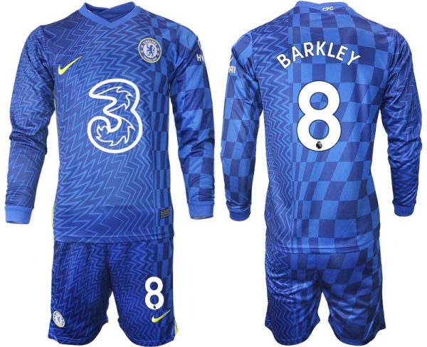 Trikotsatz Chelsea FC Stadium Heimtrikot 2022 blau Langarm mit Aufdruck Barkley 8