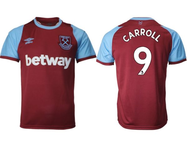 West Ham United Herren Heimtrikot 2020-21 mit Aufdruck CARROLL 9