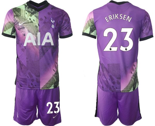 ERIKSEN 23 Tottenham Hotspur Ausweichtrikot 2021/22 Trikotsatz Kurzarm + Kurze Hosen