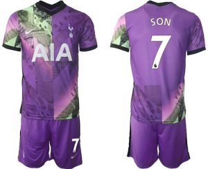 Tottenham Hotspur 21-22 Drittes Trikot Kurzarm mit Aufdruck SON 7