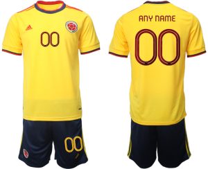 Neue Kolumbien Heimtrikot 2021 Copa America Trikot Gelb Herren Trikotsatz Kurzarm