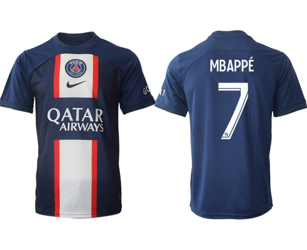 Neuen Paris Saint Germain PSG für die Saison 22-23 Herren Heimtrikot mit Aufdruck MBAPPÉ 7