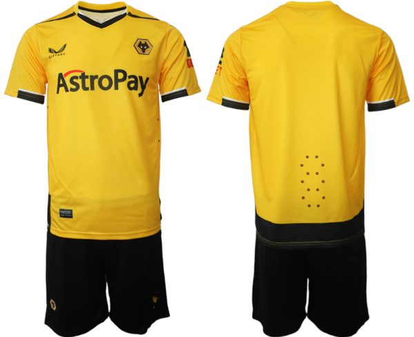 Herren Castore Wolverhampton Wanderers F.C. 2022-23 Heimtrikot Fußballtrikot Herren Sale