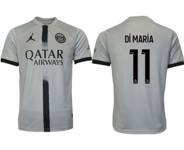 Fußballtrikot für Herren Paris Saint Germain PSG Auswärtstrikot 2022/23 Grau Di MARiA 11