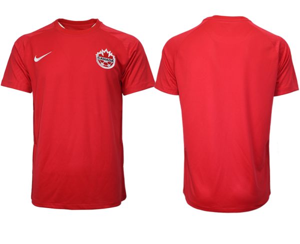 Herren Kanada Home Trikot WM 2022 Rot Fußball Trikot Online Outlet