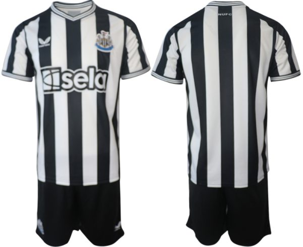 Herren Newcastle United Fußballtrikots 2023-24 Heimtrikot Trikotsatz